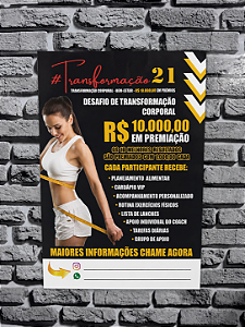 Cartaz A3 - Transformação 21 Dias