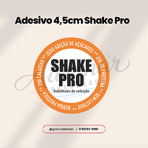 DUPLICADO - Adesivo Shake Pro 4,5cm (25g Proteína + 230 Kcal) - REF 1042