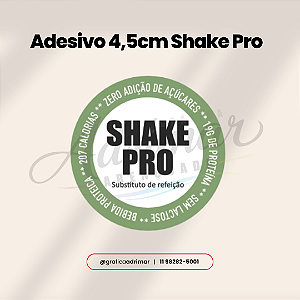 Adesivo Shake Pro 4,5cm (19g Proteína + 207 Kcal) - REF 1044