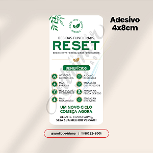 Adesivo Reset 4x8cm - REF 2033