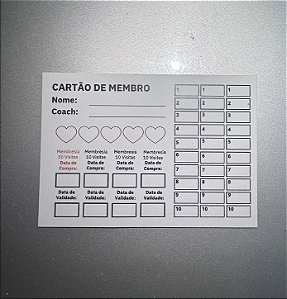 100 Cartões de Membro 7x10cm BBC | PRONTA ENTREGA
