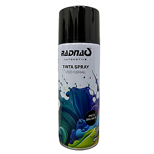 Spray Preto Brilhante 400ML Radnaq - RQ1201