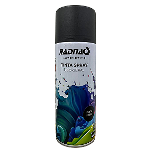 Spray Preto Fosco 400ML Radnaq - RQ1202