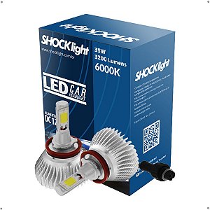 Kit Lâmpada Super Led H8 2D 12V 35W SHOCKLIGHT - SLL10008