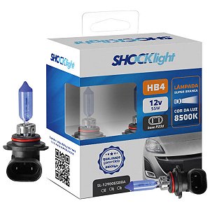 Lâmpada HB4 Super Branca (Par) SHOCKLIGHT - SL129006SBBA