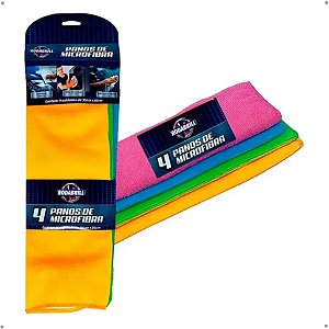 Flanela Microfibra 35CMX35CM (4 Peças) RODABRILL