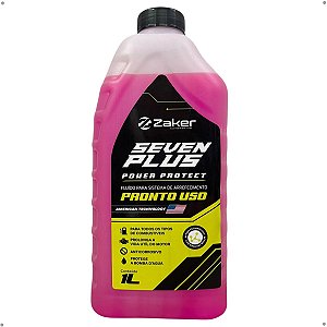 Aditivo Para Radiador Rosa Pronto Uso Zaker Seven Plus - 1LT