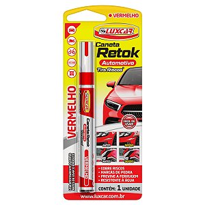 Caneta Retok Automotivo Vermelha - Luxcar