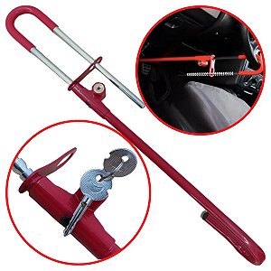 Trava Anti-Furto Volante/Pedal Com Algema Tetra - TRA0002