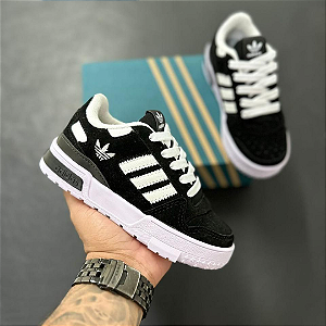 Tênis Adidas Infantil Preto e Branco