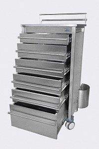 GAVETEIRO MÓVEL EM AÇO INOX