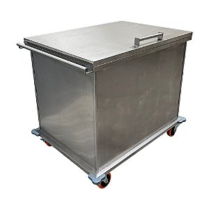 CARRO ROUPEIRO EM AÇO INOX