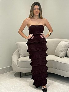 VESTIDO BABADO MALIBU