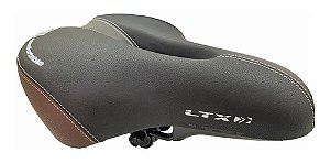 Selim 2 molas Gel Preto/Marrom/Cinza C/Cavidade e Carrinho