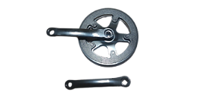 Pedivela Preto C/Coroa e Protetor 36 dentes 140mm