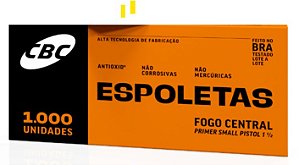 Espoleta CBC Nº 1½ Small Pistol - Caixa com 1.000 Unidades