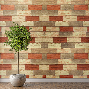 Tecido Madeira Rústica 3D para Decoração Parede Painel e Eventos 2,80 de Largura