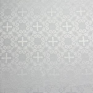 Tecido Jacquard Litúrgico de Cruz Religioso para Igrejas Católicas 2,80 de Largura