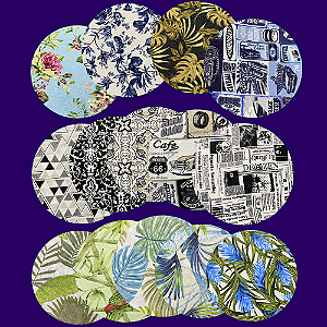 Capas de Sousplat 35cm para Base Mdf Promoção Mega Saldão ESTAMPAS SORTIDAS