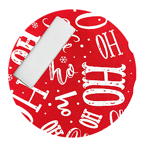 Kit Capas de Sousplat com Guardanapos de Natal Estampa de Natal Natalina