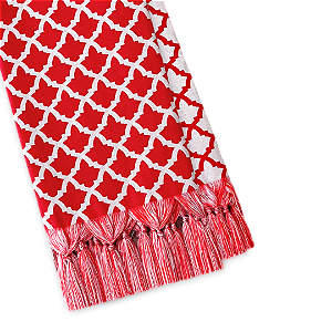 Manta Xale de Sofá e Cama Dupla face Canadá Vermelho Natalina Rústica