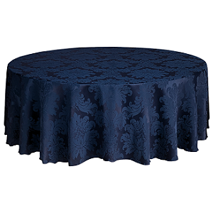 Toalha De Mesa Redonda Jacquard Medalhão