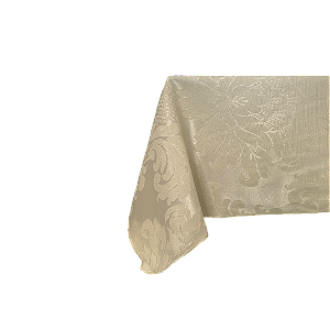 Toalha De Mesa Retangular Elegante Jacquard Medalhão Mesa Posta Decorativa