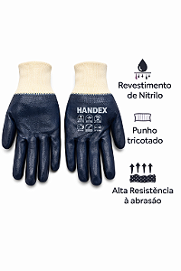 LUVA NITRILO/MALHA