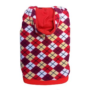 Agasalho de Soft Xadrez Red