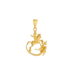 Pingente Dourado São Jorge