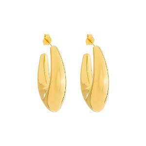 Brinco Dourado Concha Orgânico