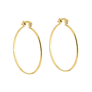 Brinco Dourado de Argola Médio