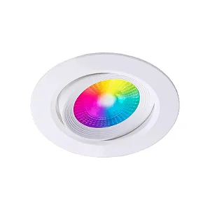 Smart Spot Wi-Fi Led Tek Cct+Rgb  Redondo Embutir Taschibra