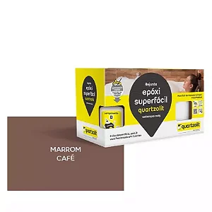 Rejunte Epóxi  Superfácil Marrom Café 1kg Quartzolit