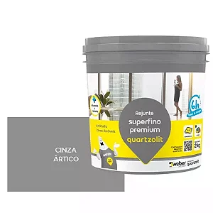 Rejunte Superfino Premium Cinza Ártico 2kg Quartzolit