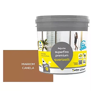 Rejunte Superfino Premium Marrom Canela 2kg Quartzolit