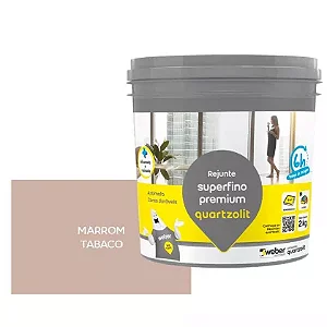 Rejunte Superfino Premium Marrom Tabaco 2kg Quartzolit