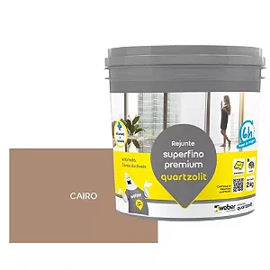 Rejunte Superfino Premium Cairo 2kg Quartzolit