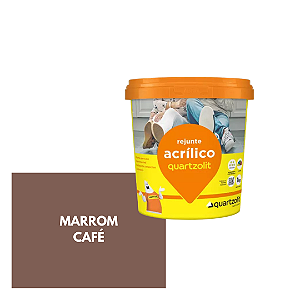 Rejunte Acrílico Marrom Café 1kg Quartzolit