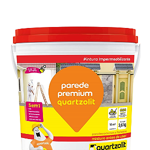 Impermeabilizante Parede Premium Quartzolit 3,6kg