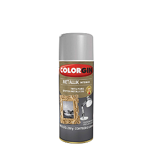 Spray Metallik Prata 350ml Colorgin