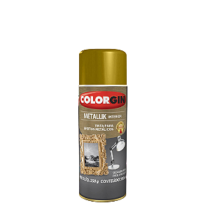 Spray Metallik Ouro 350ml Colorgin