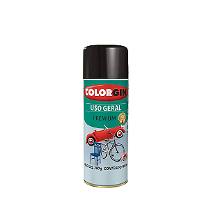 Spray De Uso Geral Premium Preto Rápido 52001 400ml Colorgin
