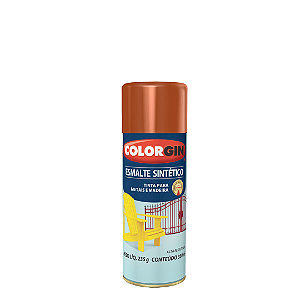 Spray Esmalte Sintético Marrom 350ml Colorgin