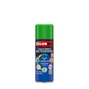 Spray Esmalte Sintético Multissuperficie Verde 350ml Colorgin