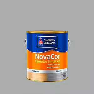 Tinta Esmalte Sintético Novacor Brilho 3,6 L Platina 31140201 Sherwin Williams