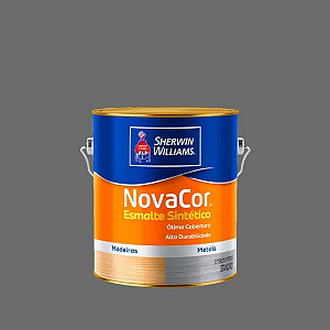 Tinta Esmalte Sintético Novacor Fosco 3,6 L Grafite Claro 31123801 Sherwin Williams