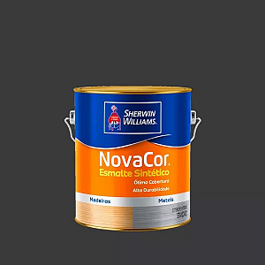 Tinta Esmalte Sintético Novacor Fosco 3,6 L Preto 31122801 Sherwin Williams