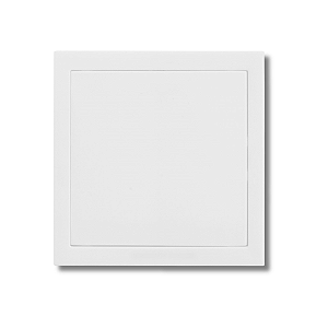 Placa 4x4 Cega Com Suporte Branco Fosco - Ekron
