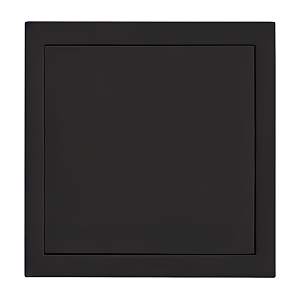Placa 4x4 - Cega Com Suporte Preto Fosco - Ekron